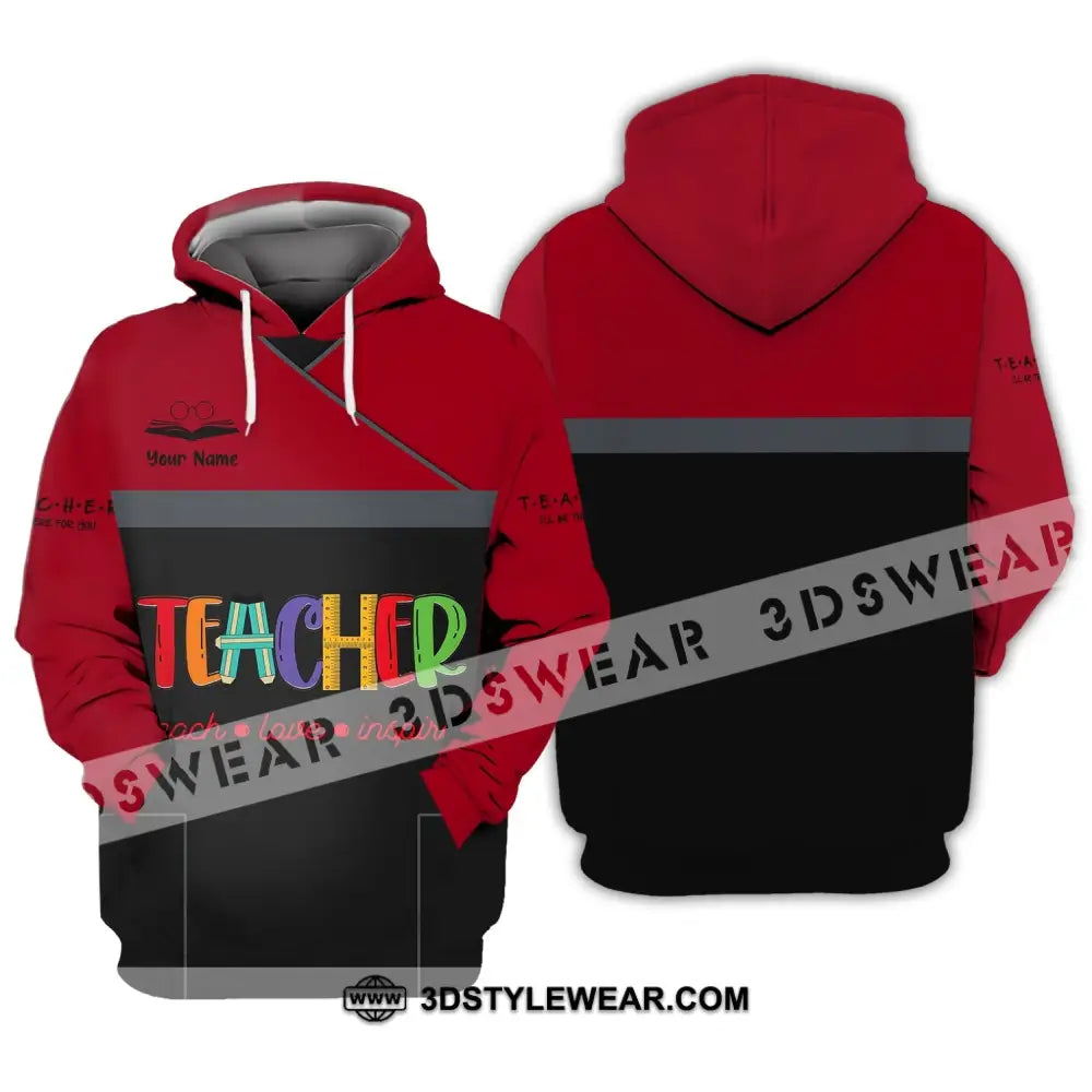 Unisex Shirt Teacher Hoodie Sportwear Gift For Teachers / S T-Shirt