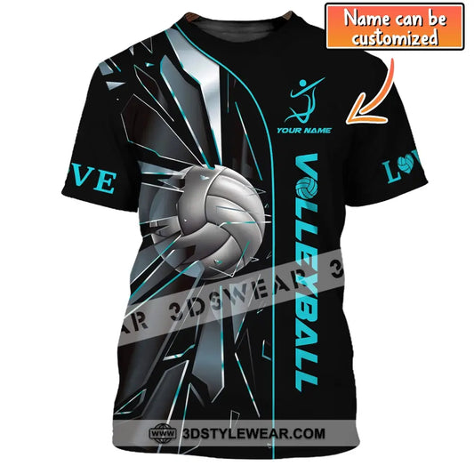 Unisex Shirt Volleyball Custom Love T-Shirt For Club Gift Players