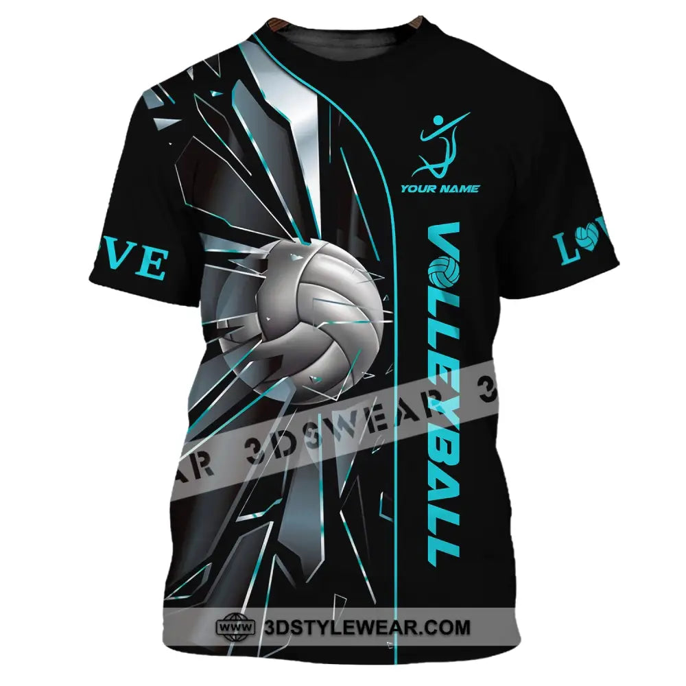 Unisex Shirt Volleyball Custom Love T-Shirt For Club Gift Players / S