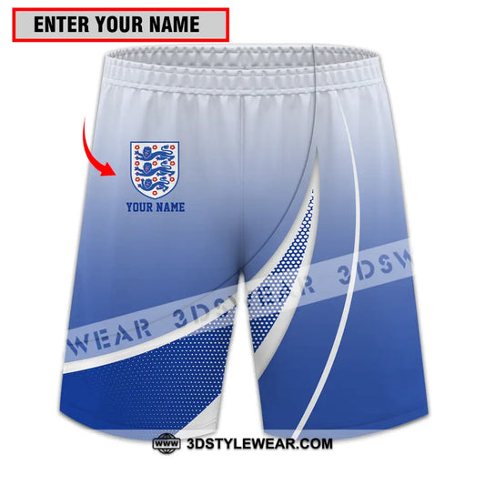 Unisex Short Pants - Custom Name And Number England Euro 2024 S