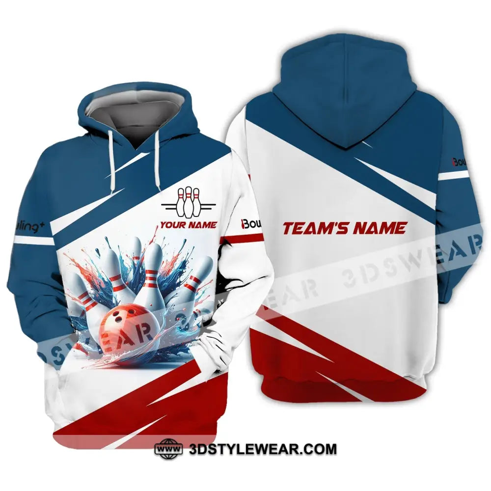 Unisex T-Shirt Custom Name And Team Bowling Club Shirt For Lovers Hoodie / S