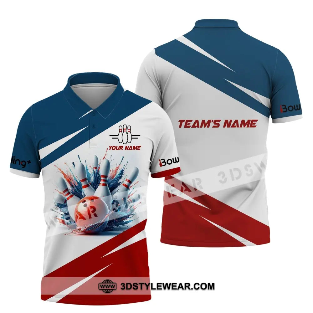 Unisex T-Shirt Custom Name And Team Bowling Club Shirt For Lovers Polo / S