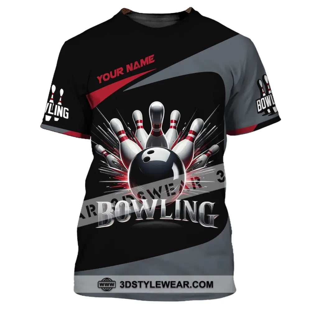 Unisex T-Shirt Custom Name Bowling Love Shirt For Lovers / S