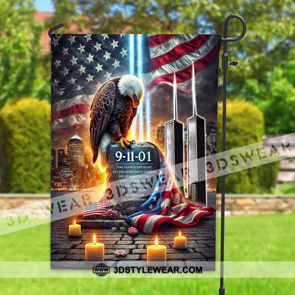 United States Flag Fireman 911 Memorial - American 12×18 Inch / 30X45 Cm Packing: Only Flag