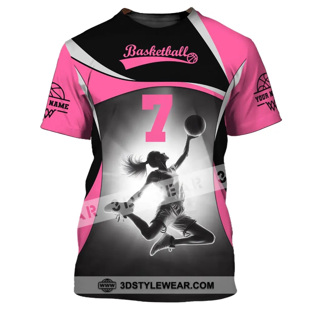 Woman Shirt Custom Name And Number Volleyball T-Shirt For Team Gift Players / S