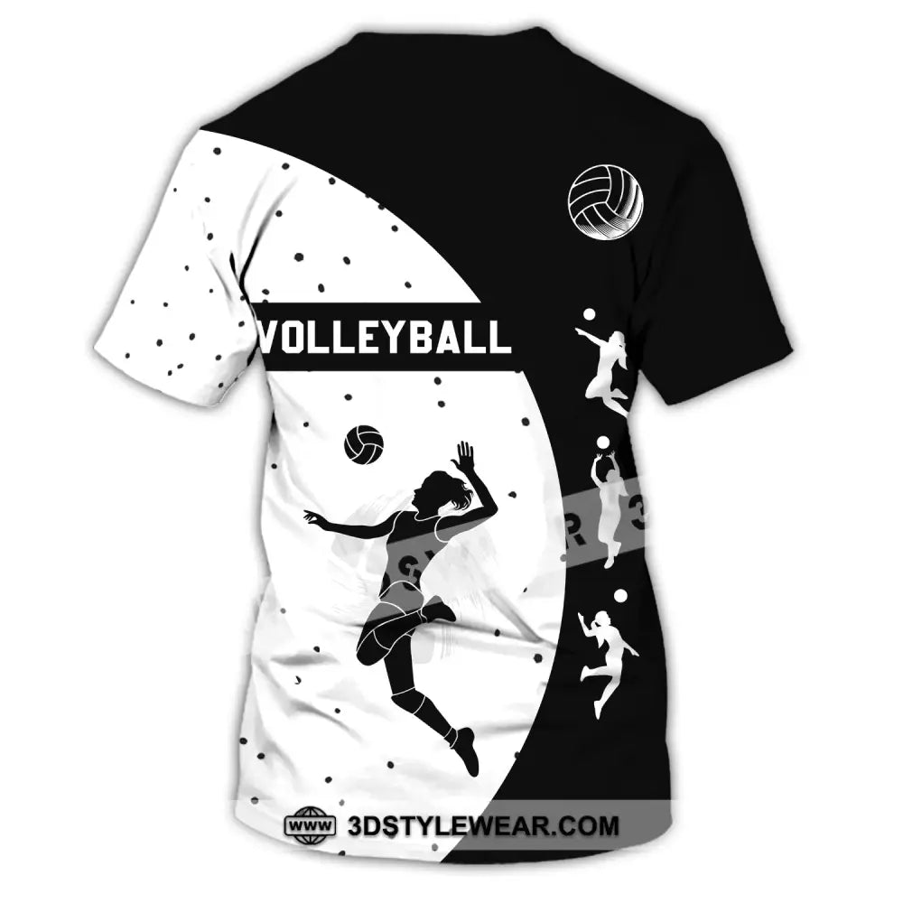 Woman Shirt - Custom Name T-Shirt Volleyball Clothing T-Shirt