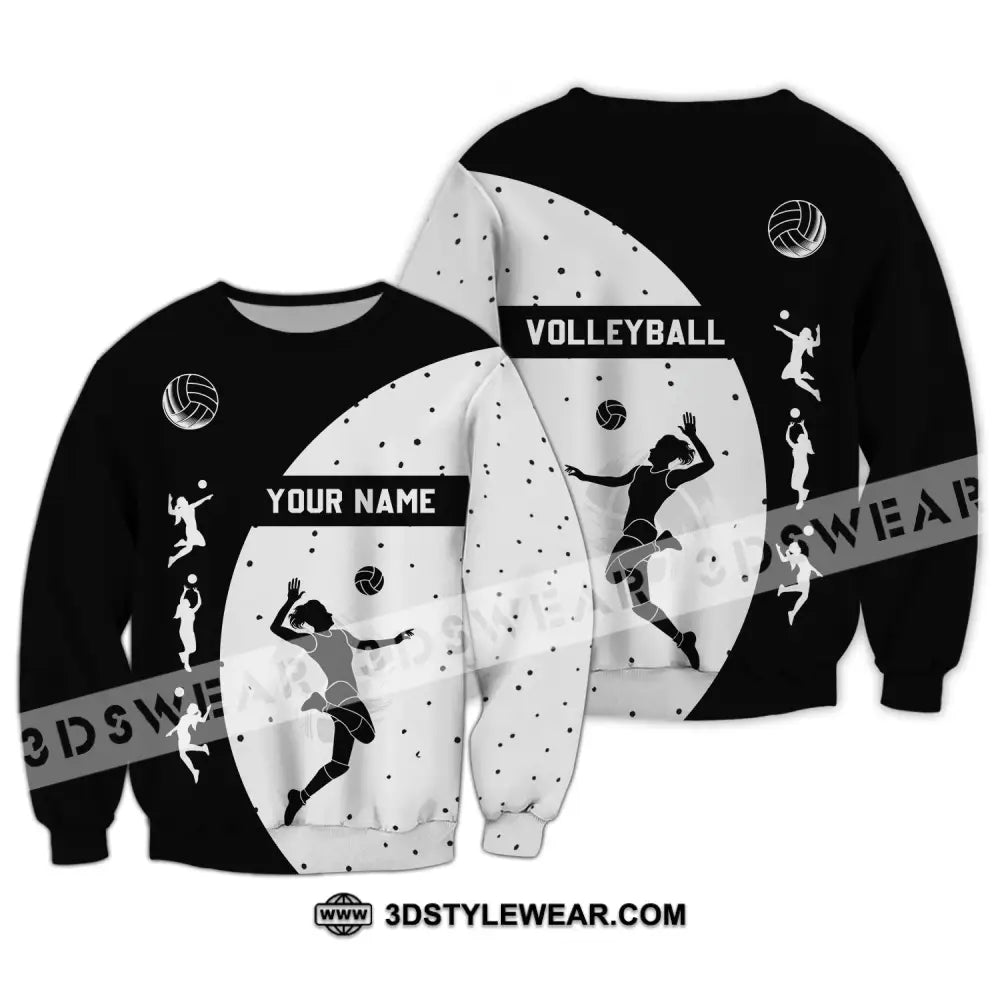 Woman Shirt - Custom Name T-Shirt Volleyball Clothing Long Sleeve / S T-Shirt