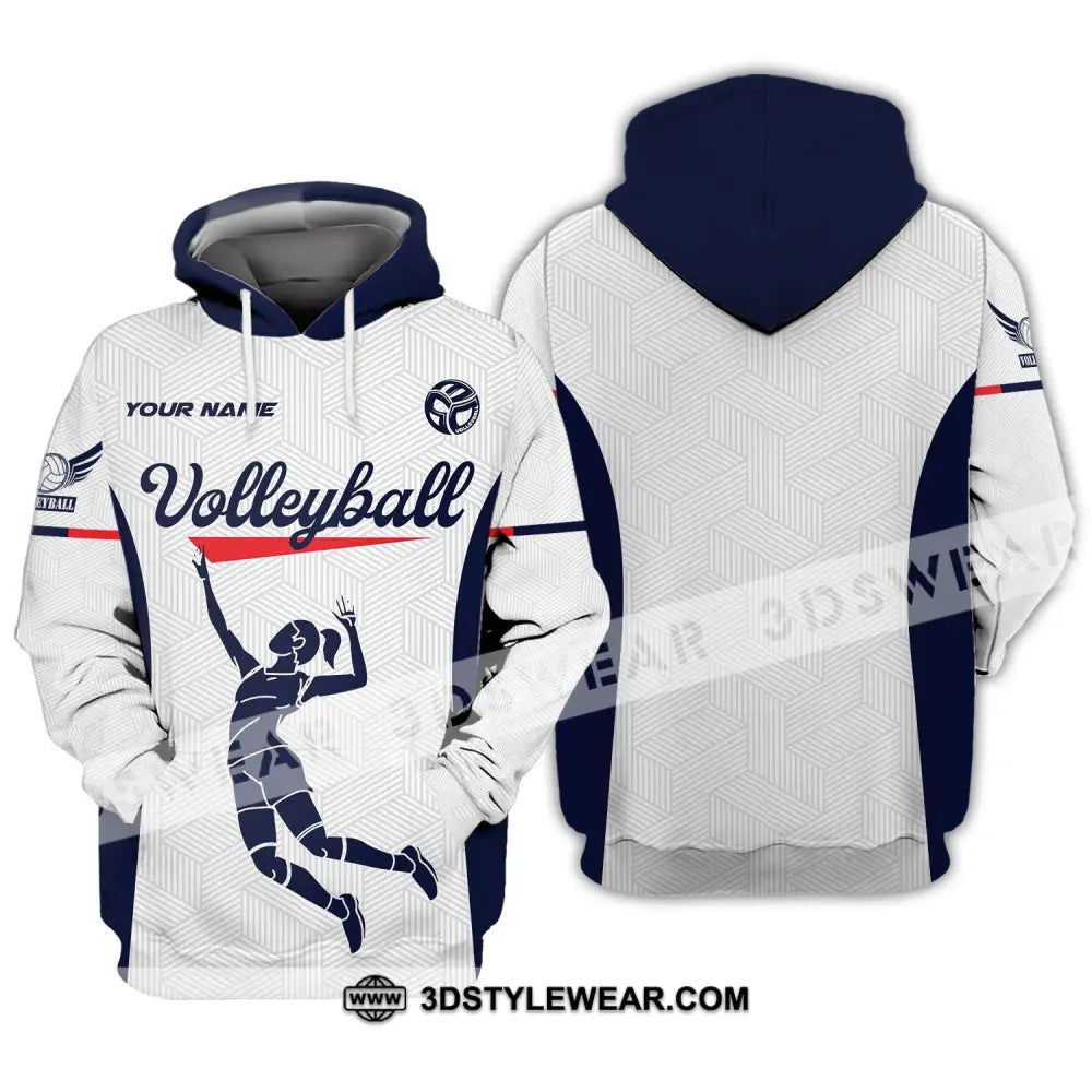 Woman Shirt Custom Name Volleyball Hoodie Gift For Player / S T-Shirt