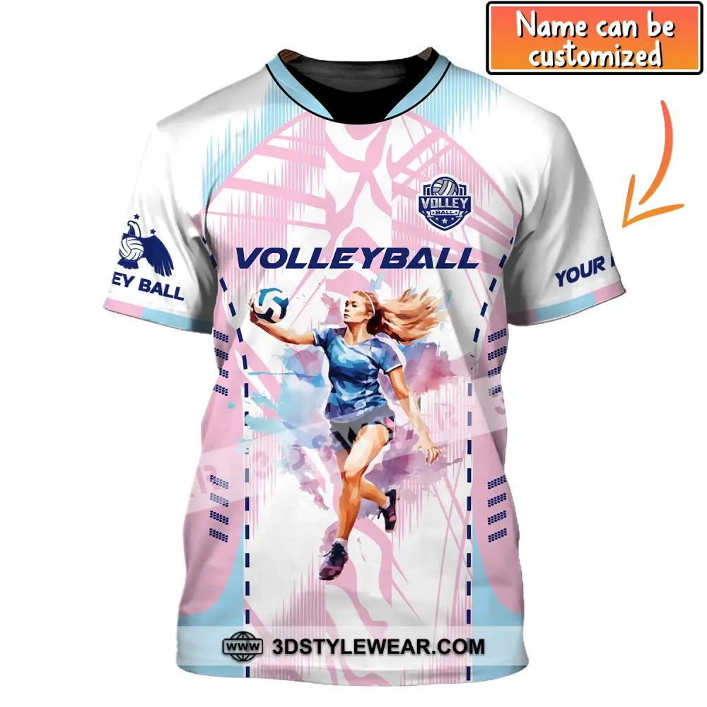 Woman Shirt Volleyball Custom Team T-Shirt For Club Gift Players