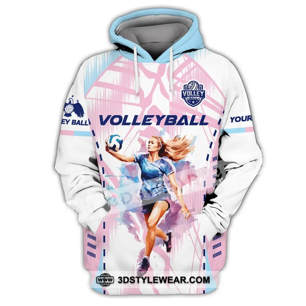 Woman Shirt Volleyball Custom Team T-Shirt For Club Gift Players