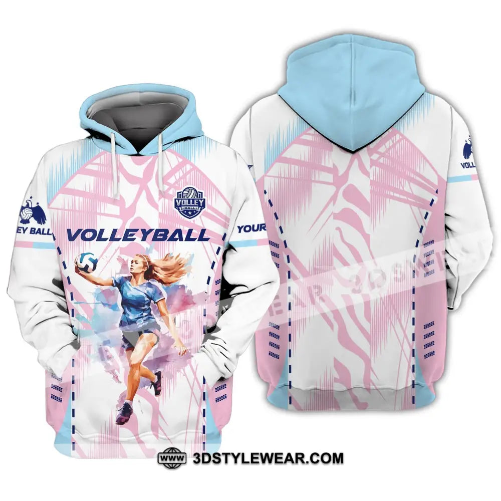 Woman Shirt Volleyball Custom Team T-Shirt For Club Gift Players Hoodie / S